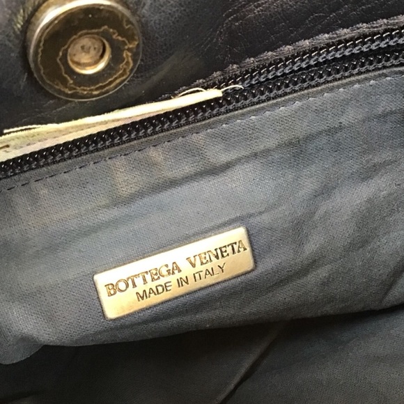 Bottega Veneta Bag Handbag Woven VTG Gold Purse - Picture 7 of 8